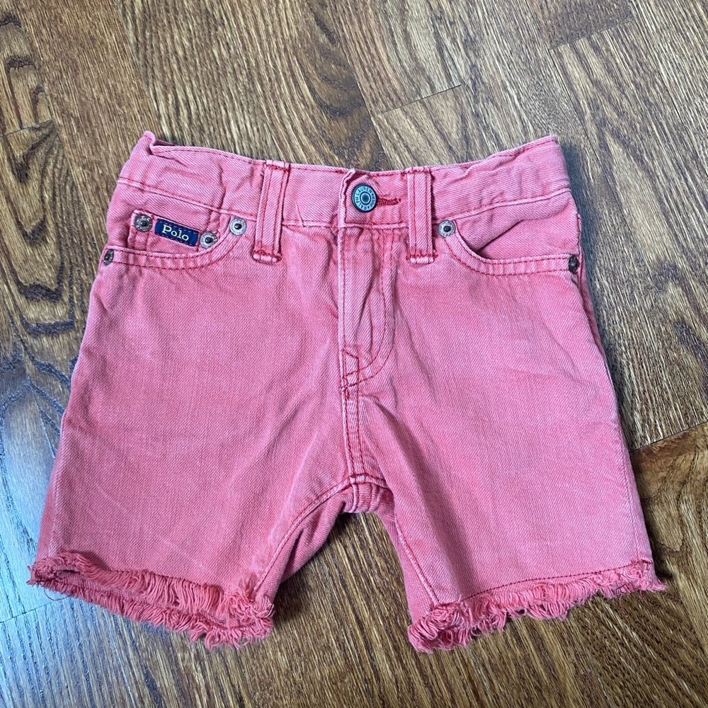 Ralph Lauren Pink Denim Shorts Casual Style